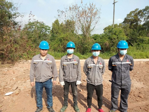 铁岗-石岩水库630KVA箱变临电安装